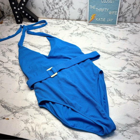 Shade & Shore Other - Shade & Shore Women's One Piece in Belted Vibrant Blue Size Large